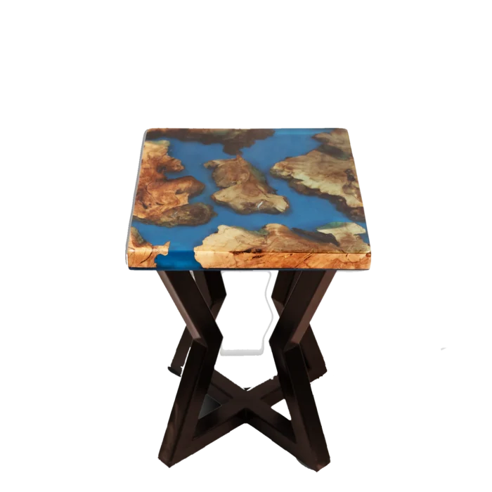 epoxy side table