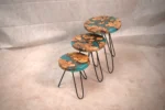 furniture epoxy dinning root side center table resin natural wood live edge bohemian antiqus طاولات ايبوكسي جذور وسط جانبيه سفره اثاث خشب طبيعي انتيكه بوهيمي