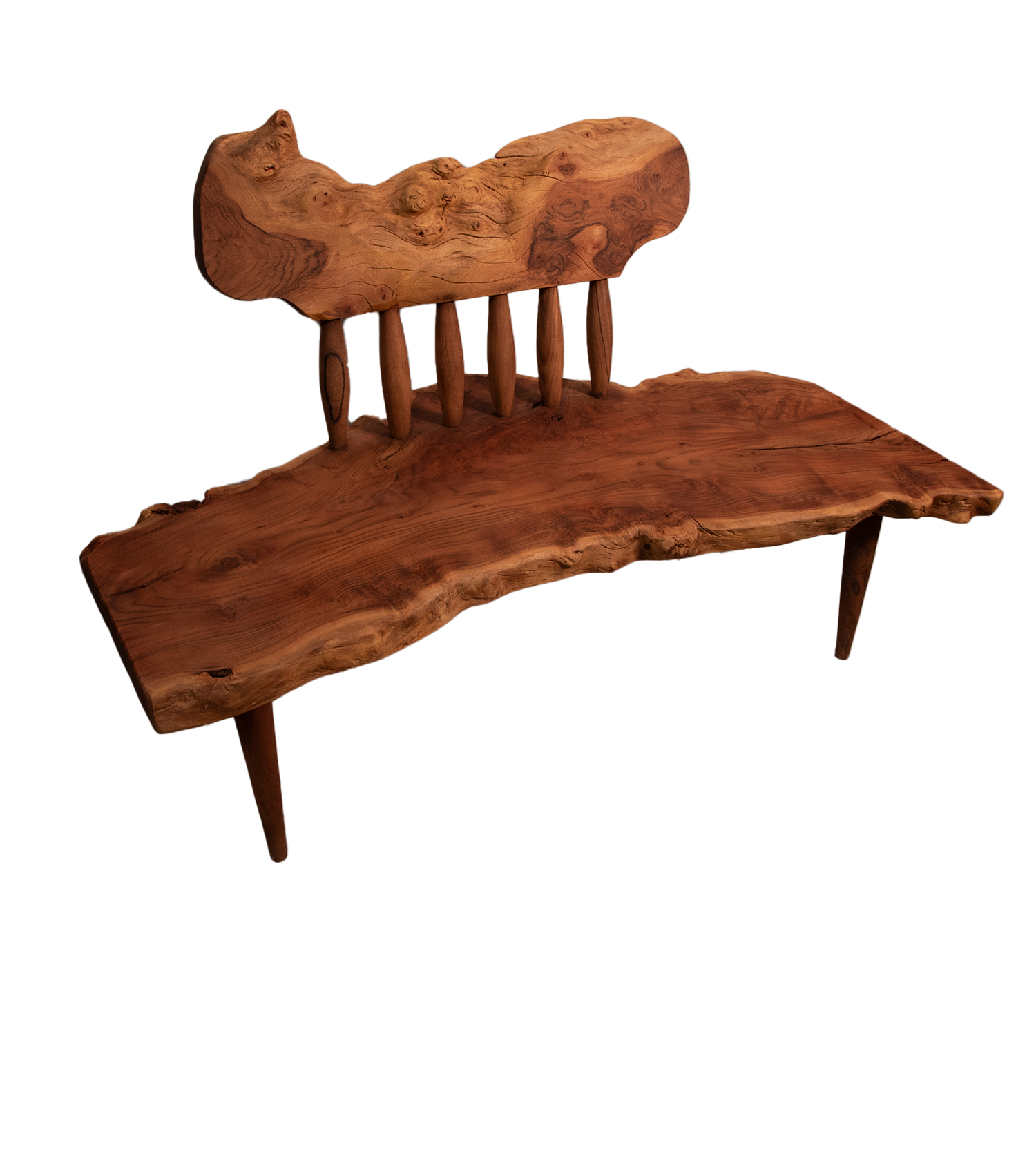 live edge bench